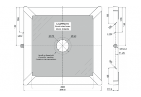 Area lights with switchable constant light