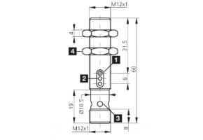 OTV12M300P1K-IBSL - Czujnik odblaskowy